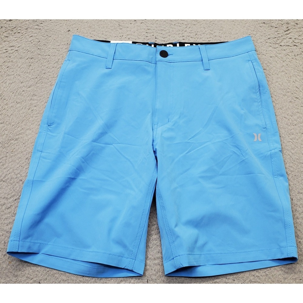Hurley‎ All Day Hybrid Golf Shorts Mens 32 Blue Performance 4 Way Stretch